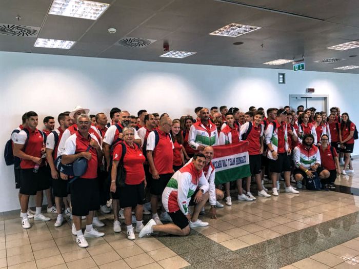 Az eddigi legnagyobb magyar delegáció utazott el az idei Maccabi Világjátékokra Az eddigi legnagyobb magyar delegáció utazott el az idei Maccabi Világjátékokra