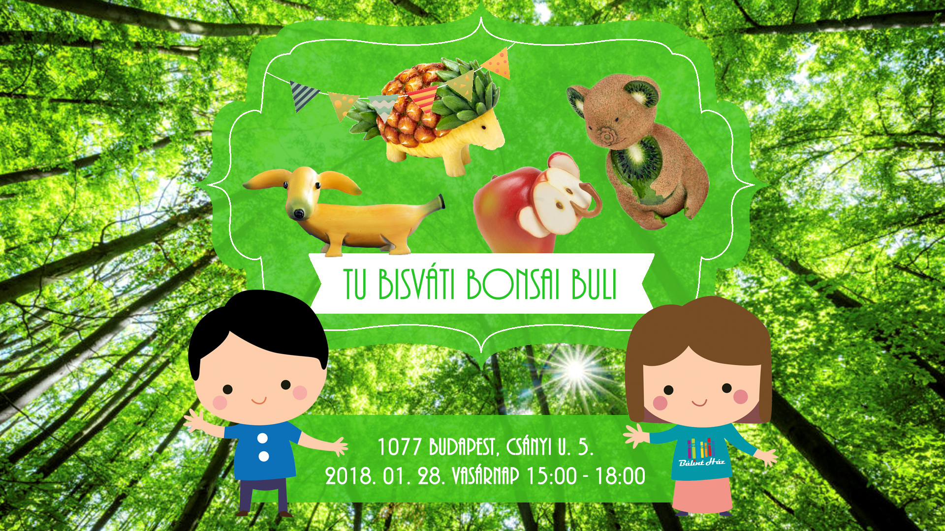 Tu BiSváti Bonsai buli a Bálint Ház szervezésében Tu BiSváti Bonsai buli a Bálint Ház szervezésében