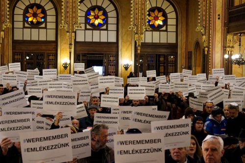 A gettó felszabadulásának 73. évfordulójára emlékeztünk A gettó felszabadulásának 73. évfordulójára emlékeztünk