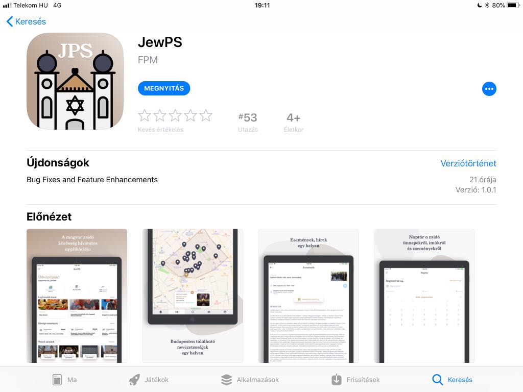 Megjelent a Dohány zsinagóga alkalmazása iPhone-ra és iPadra is! Megjelent a Dohány zsinagóga alkalmazása iPhone-ra és iPadra is!