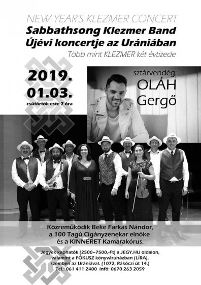 Újévi koncertet ad a Sabbathsong az Urániában Újévi koncertet ad a Sabbathsong az Urániában