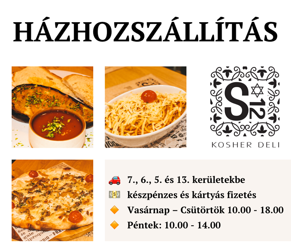 Koronavírus idején se maradjon le a Kosher Deli Budapest finom ízeiről – házhoz visszük Koronavírus idején se maradjon le a Kosher Deli Budapest finom ízeiről – házhoz visszük