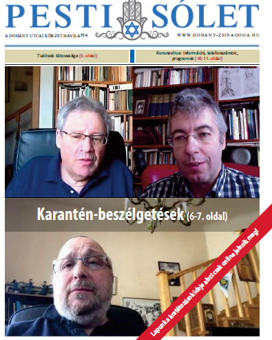 A karantén időszakban online jelent meg a Dohány zsinagóga havilapja A karantén időszakban online jelent meg a Dohány zsinagóga havilapja