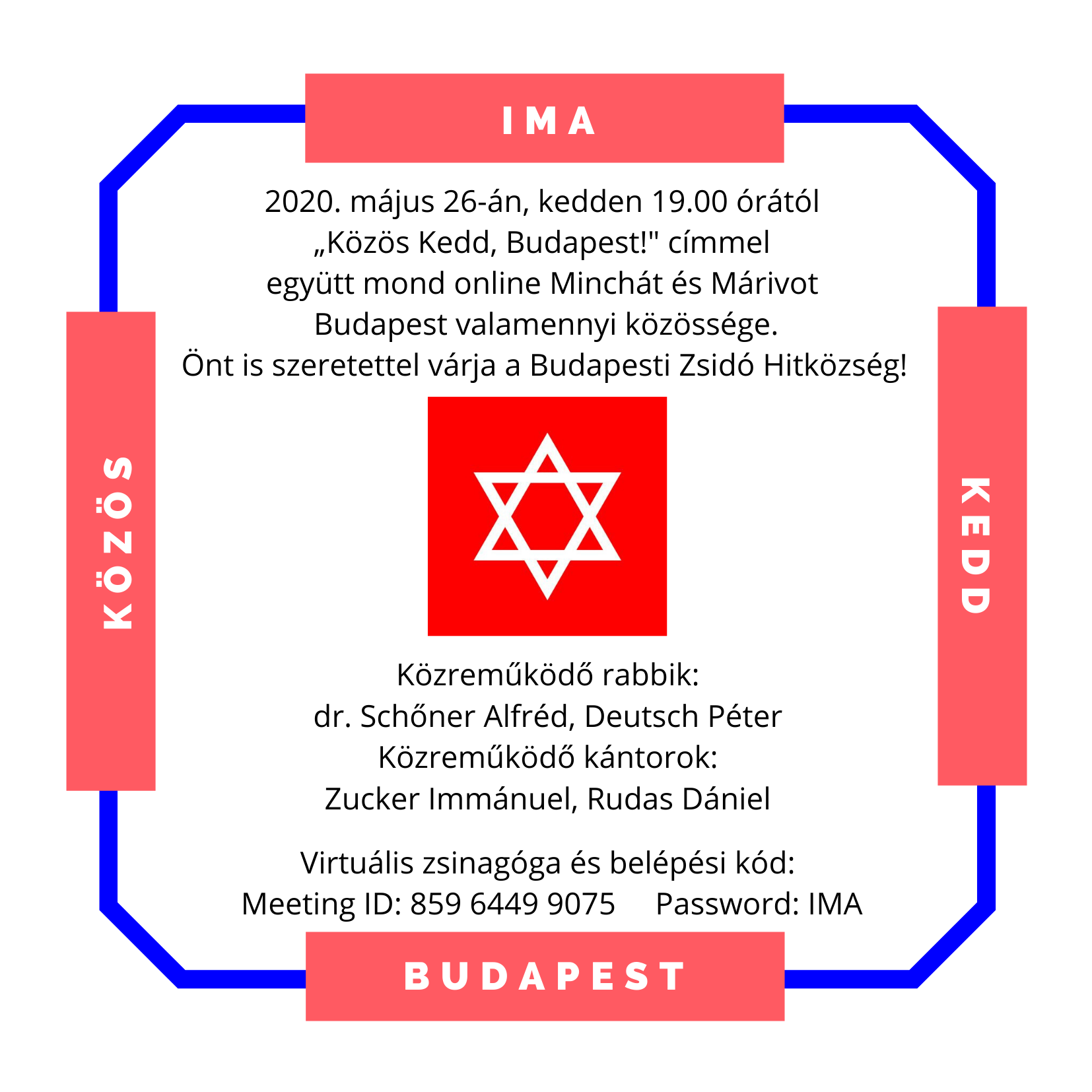 Közös Kedd, Budapest – csatlakozzanak a közös online imádkozáshoz! Közös Kedd, Budapest – csatlakozzanak a közös online imádkozáshoz!