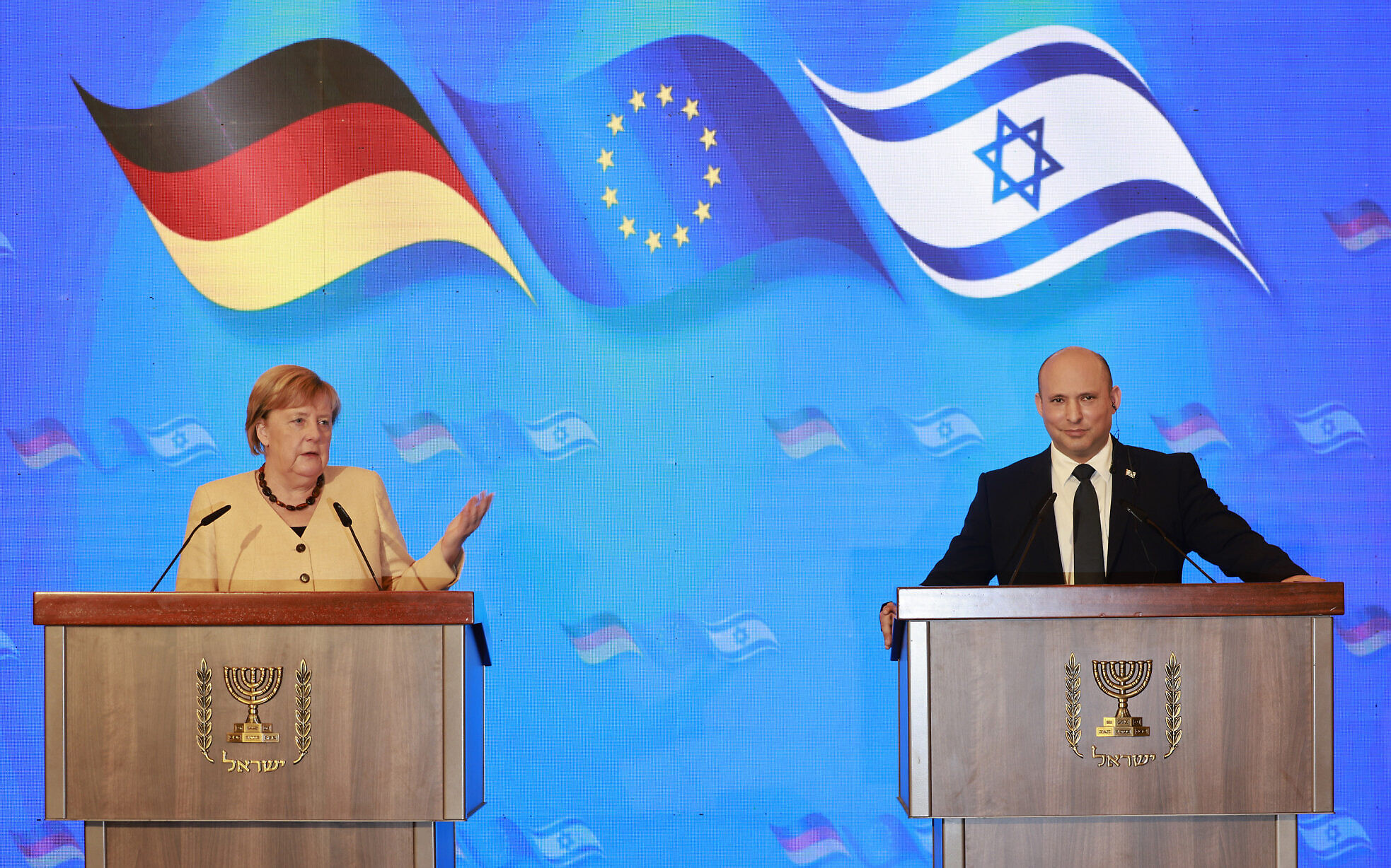 Vasárnap volt Angela Merkel búcsúlátogatása Izraelben